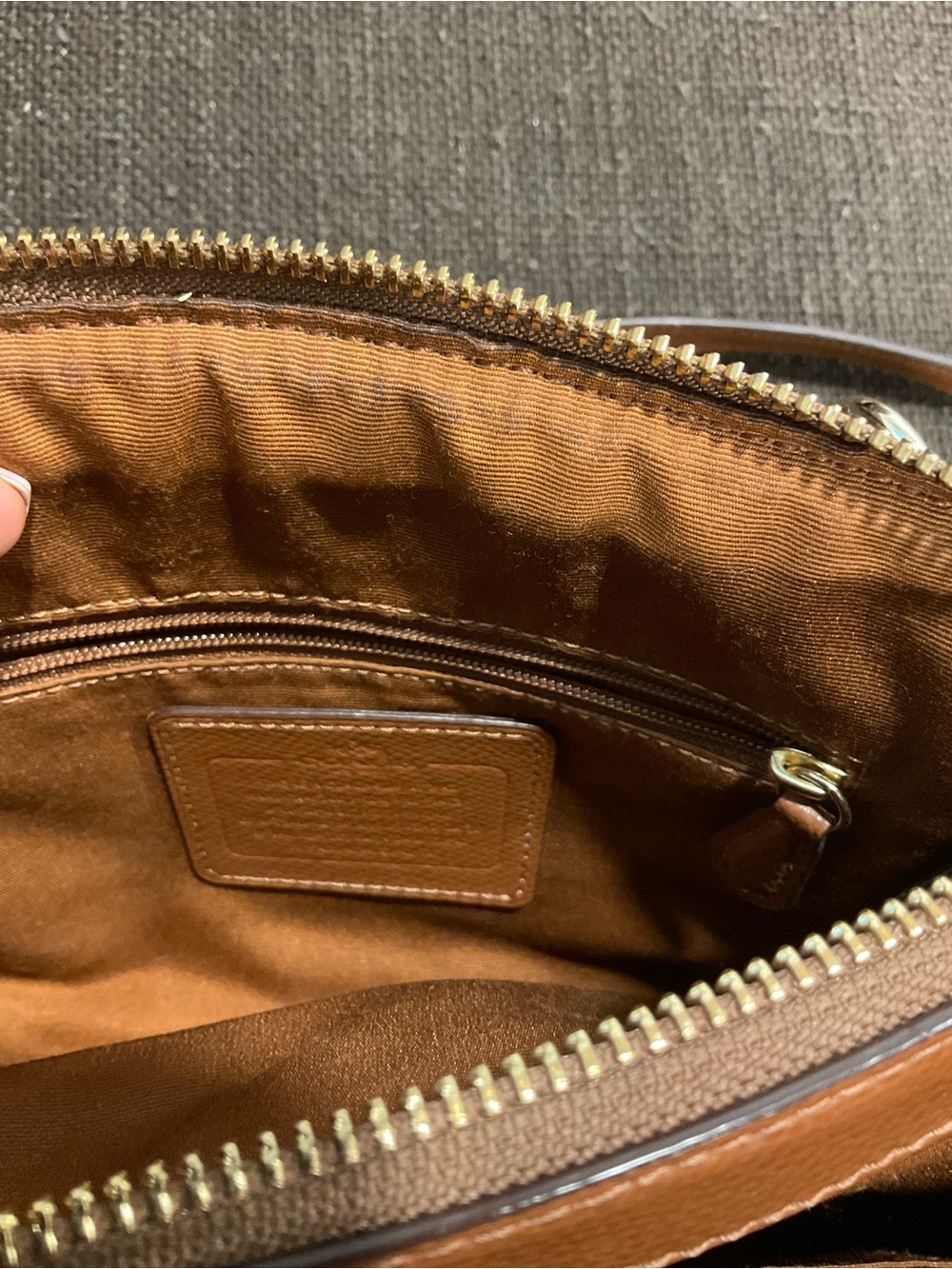 EUC Coach Small Christy Signature Canvas Tote - CLL1001 - Picture 8 of 15